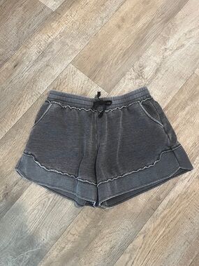 Discount Divas Curved Hem Drawstring Shorts